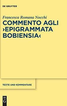 portada Commento Agli Epigrammata Bobiensia (en Italiano)