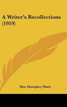 portada a writer's recollections (1919) (en Inglés)