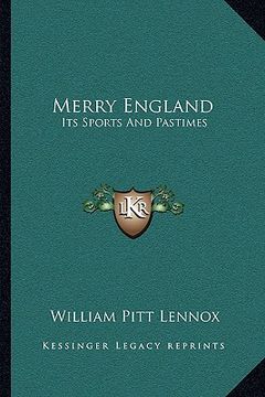portada merry england: its sports and pastimes (en Inglés)