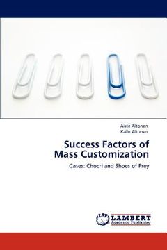 portada success factors of mass customization (in English)