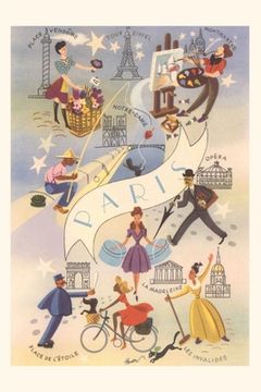 portada Vintage Journal Travel Poster for Paris (in English)