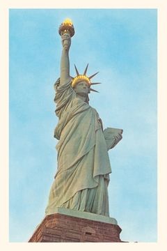 portada Vintage Journal Statue of Liberty with Lights, New York City (en Inglés)