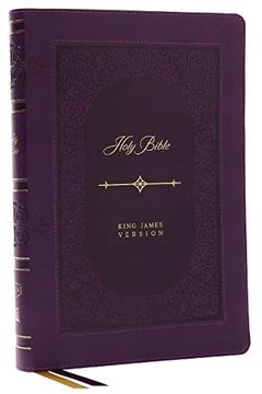 portada Kjv Bible, Giant Print Thinline Bible, Vintage Series, Leathersoft, Purple, red Letter, Thumb Indexed, Comfort Print: King James Version (en Inglés)