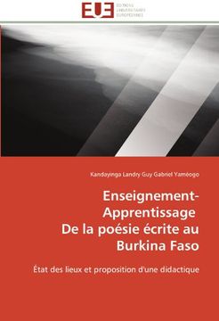portada Enseignement-Apprentissage de La Poesie Ecrite Au Burkina Faso