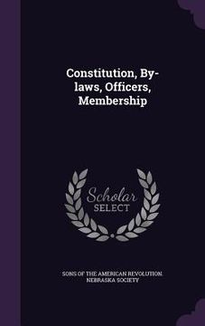 portada Constitution, By-laws, Officers, Membership (en Inglés)