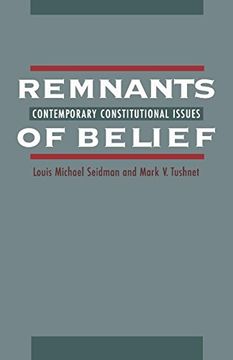 portada Remnants of Belief: Contemporary Constitutional Issues (10) (en Inglés)
