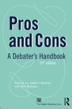 portada Pros and Cons: A Debaters Handbook (Paperback) (en Inglés)