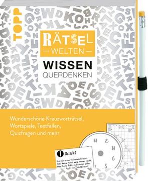 portada Rätselwelten - Rätseln, Wissen & Querdenken: Wunderschöne Kreuzworträtsel, Wortspiele, Textfallen, Quizfragen und Mehr (in German)