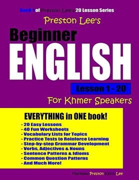 portada Preston Lee's Beginner English Lesson 1 - 20 for Khmer Speakers (en Inglés)