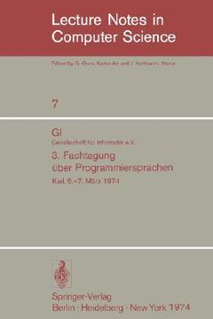 portada gi - 3. fachtagung über programmiersprachen (in German)