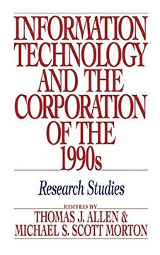 portada Information Technology and the Corporation of the 1990S: Research Studies (en Inglés)