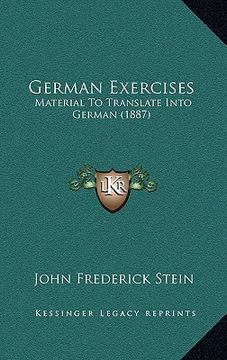 portada german exercises: material to translate into german (1887) (en Inglés)