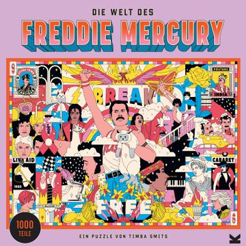 portada Die Welt des Freddie Mercury. Puzzle 1000 Teile (en Alemán)