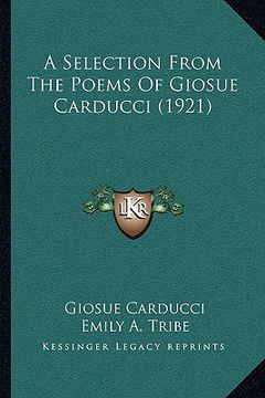 portada a selection from the poems of giosue carducci (1921) (en Inglés)
