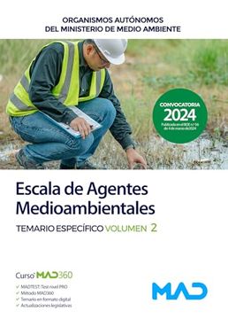 portada Escala de Agentes Medioambientales de Organismos Autónomos del Ministerio de Medio Ambiente. Temario Específico Volumen 2 (in Spanish)