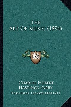 portada the art of music (1894) (in English)