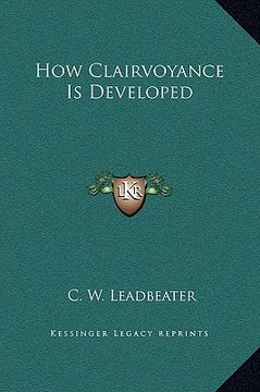 portada how clairvoyance is developed (en Inglés)