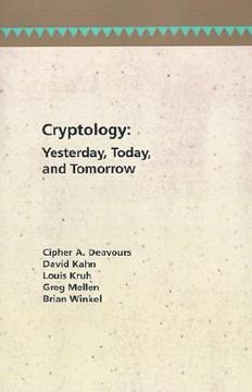 portada cryptology: yesterday, today, and tomorrow (en Inglés)
