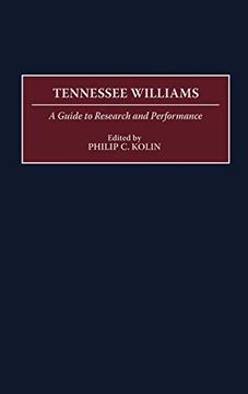 portada Tennessee Williams: A Guide to Research and Performance (en Inglés)