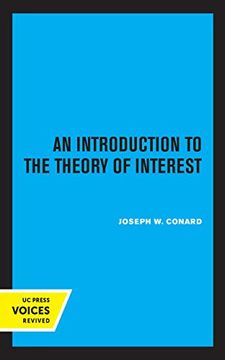 portada Introduction to the Theory of Interest (Ucla Publications of the Bureau of Business and Economic Research)