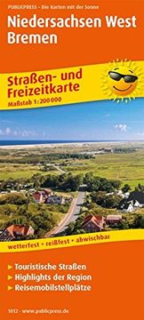 portada Niedersachsen-West, Bremen. Straßen- und Freizeitkarte 1: 200 000