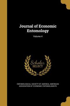 portada Journal of Economic Entomology; Volume 4 (en Inglés)