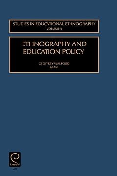 portada ethnography and education policy (en Inglés)