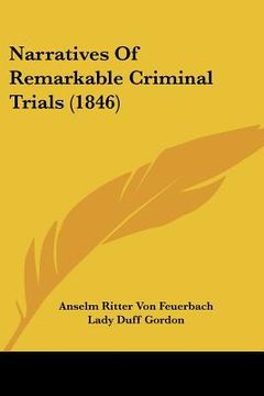 portada narratives of remarkable criminal trials (1846) (in English)
