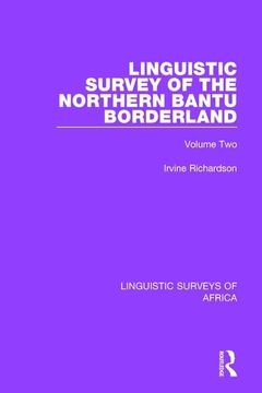 portada Linguistic Survey of the Northern Bantu Borderland: Volume Two