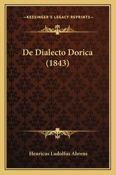 portada De Dialecto Dorica (1843) (en Latin)