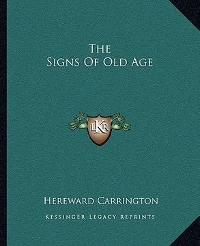portada the signs of old age (en Inglés)