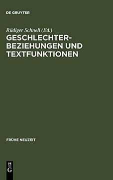 portada Geschlechterbeziehungen und Textfunktionen (in German)