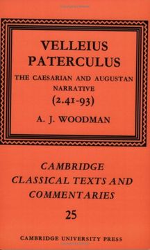 portada Velleius Paterculus Paperback: The Caesarian and Augustan Narrative (2. 41-93) (Cambridge Classical Texts and Commentaries) (en Inglés)