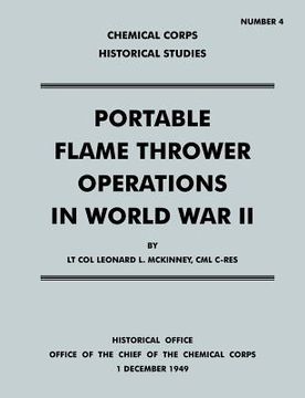 portada portable flame thrower operations in world war ii (en Inglés)