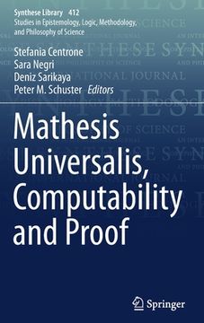 portada Mathesis Universalis, Computability and Proof (en Inglés)