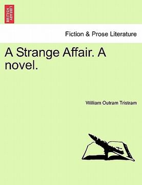 portada a strange affair. a novel. (en Inglés)