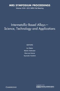 portada Intermetallic-Based Alloys - Science, Technology and Applications (Mrs Proceedings) (en Inglés)