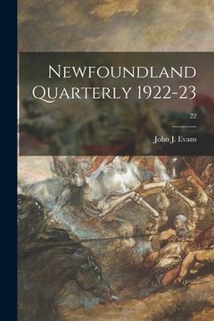 portada Newfoundland Quarterly 1922-23; 22 (en Inglés)