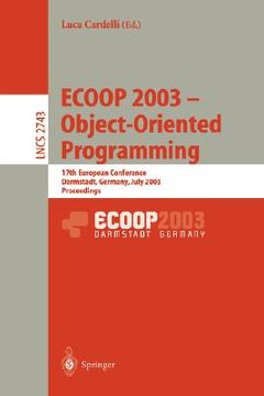 portada ecoop 2003 - object-oriented programming (en Inglés)