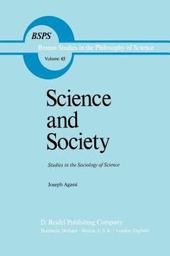 portada Science and Society: Studies in the Sociology of Science