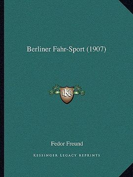 portada Berliner Fahr-Sport (1907) (en Alemán)