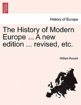 portada the history of modern europe ... a new edition ... revised, etc. vol. i (in English)
