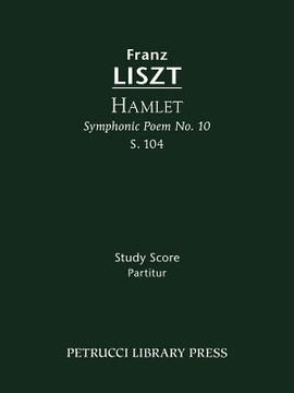 portada hamlet (symphonic poem no. 10), s. 104 - study score (in English)