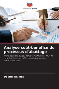 portada Analyse coût-bénéfice du processus d'abattage (en Francés)