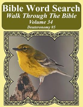portada Bible Word Search Walk Through The Bible Volume 34: Deuteronomy #5 Extra Large Print (en Inglés)