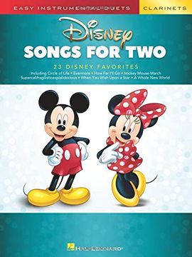 portada Disney Songs for Two Clarinets: Easy Instrumental Duets (in English)