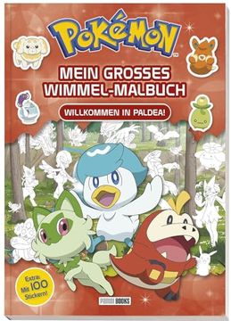 portada Pokémon: Mein Großes Wimmel-Malbuch - Willkommen in Paldea! (en Alemán)