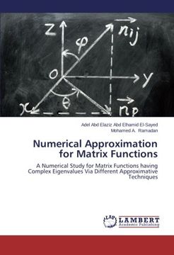 portada Numerical Approximation for Matrix Functions