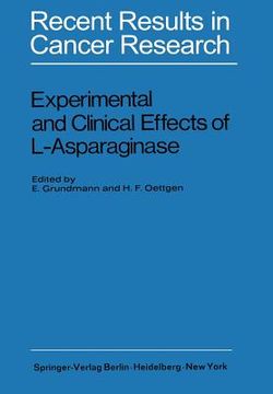 portada experimental and clinical effects of l-asparaginase: international symposium of experimtal and clinical effects of l-asparaginase, wuppertal-elberfeld (en Inglés)