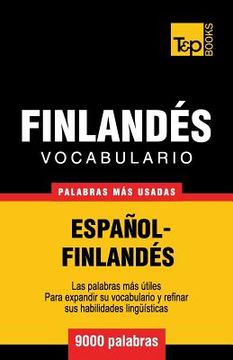 portada Vocabulario español-finlandés - 9000 palabras más usadas (in Spanish)